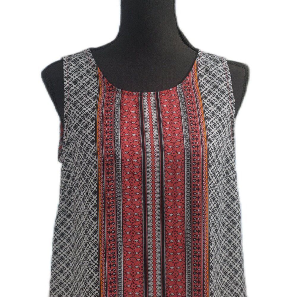 2/$10 Cynthia Rowley Sleeveless Top Round Neck Multi Color SZ Small MUST BUNDLE